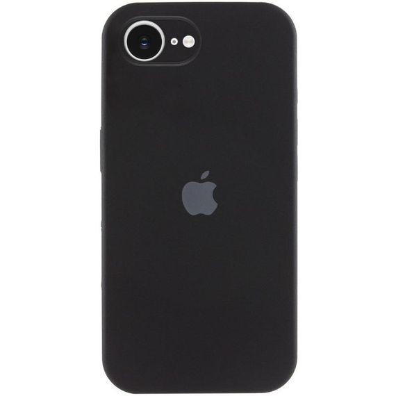 Чохол Silicone Case Full Camera Protective (AA) для Apple iPhone 16e (6.1") Чорний / Black