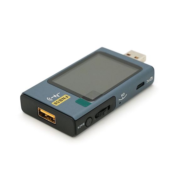 USB тестер Fnirsi FNB58 напруги (4-28V) та струму (0-7A), Bluetooth, Box | Зображення 4