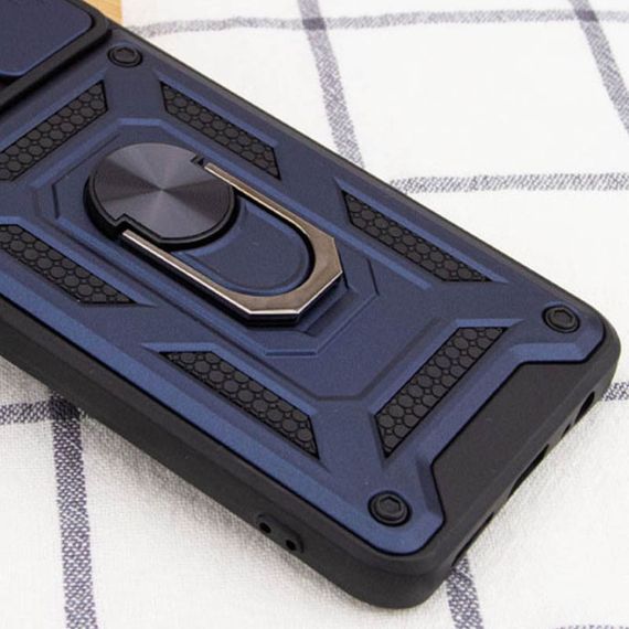 Ударостійкий чохол Camshield Serge Ring для Xiaomi Redmi Note 12S TPU+PC, Шторка на камеру, Синій TPU+PC, Шторка на камеру, Зелений Синій, TPU+PC, Шторка на камеру, Epik | Зображення 3