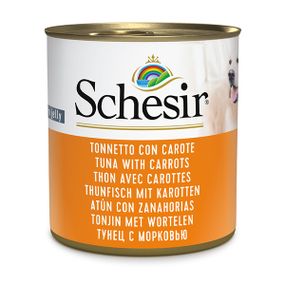 Schesir Dog Tuna With Carrots вологий корм із тунцем для собак 285 гр