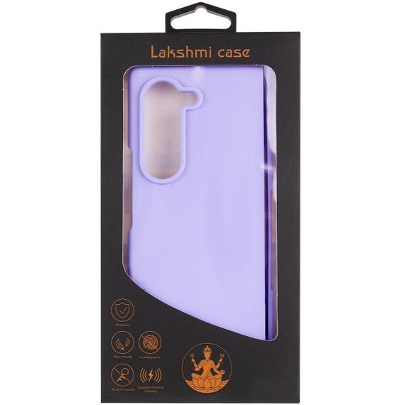 Чохол Foldables Silicone Cover Lakshmi (AAA) для Samsung Galaxy Z Fold6 Білий / White Бузковий / Dasheen | Зображення 3