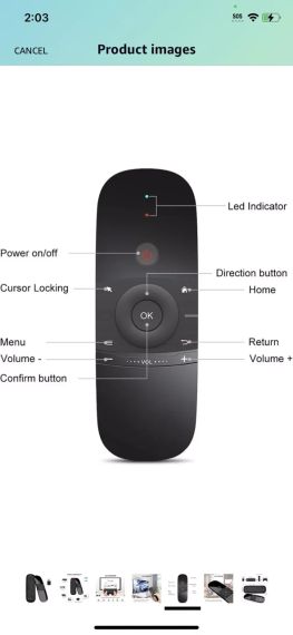 Пульт дистанційного керування інфрачервоний Wechip W1 2.4G Air Mouse | Зображення 4