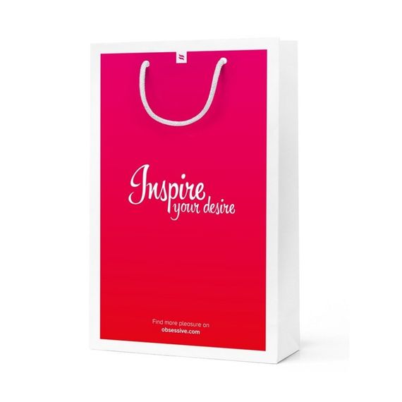 Комплект Obsessive Selinne жіноча сорочка з подвійними бретелями та стрінги, чорний, M/L sexstyle | Зображення 6