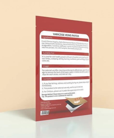 Пластир від варикозу Varicose Veins Patch 6 штук в упаковці | Зображення 3