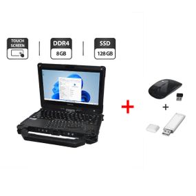 Защищенный нетбук-трансформер Getac V110 G4 / 11.6" (1366x768) IPS Touch / Intel Core i7-7500U (2 (4) ядра по 2.7 - 3.5 GHz) / 8 GB DDR4 / 128 GB SSD / Intel HD Graphics 620 / WebCam / Стилус / Windows 11 Pro / Два АКБ б/у + Подарок Мышь и флешка
