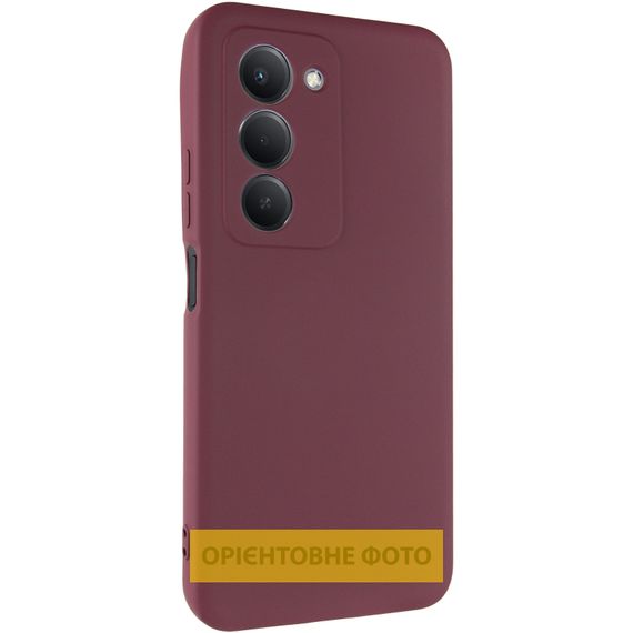 Чохол TPU GETMAN Liquid Silk Full Camera для Xiaomi Redmi 15C (Global) / Poco C85 (Global) Бордовий / Marsala