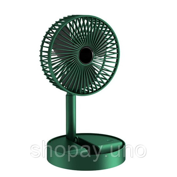 Портативний міні вентилятор для дому Telescopic Folding Fan Складаний настільний вентилятор із USB зарядкою | Зображення 2