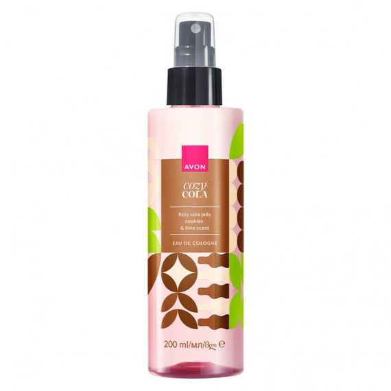 Парфюмированный мист для тела Avon EDC Cozy Cola | Сладкий аромат круга с карамелью 200 мл