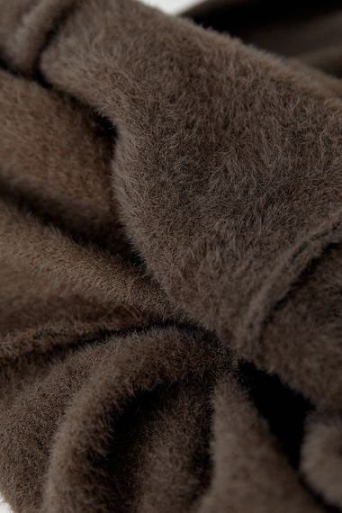 Лосини на хутрі зі штрипками - коричневий цвет, ONE SIZE (є розміри) | Зображення 3