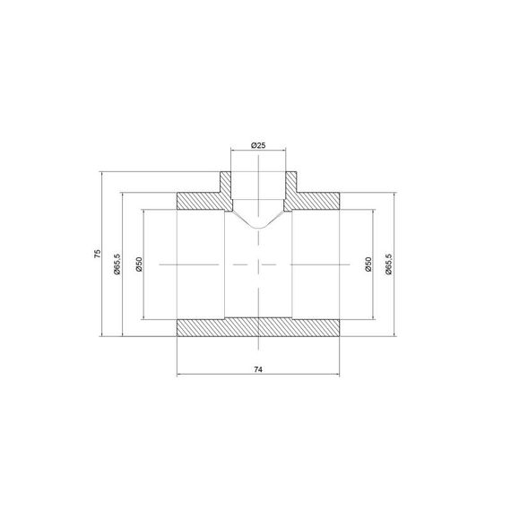 Трійник PPR Thermo Alliance 50х25х50 DSC108 | Зображення 1