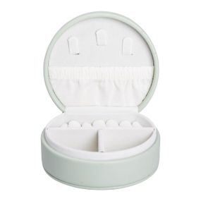 Скринька для прикрас з еко шкіри 10×9×4.5 см ​​органайзер для ювелірних виробів HP-5-31GR