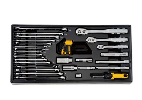 Набір головок, біт, шестигранних та накидних ключів DeWalt 1/4 3/8 1/2 341 предмет (DWMT45341-1) | Зображення 3