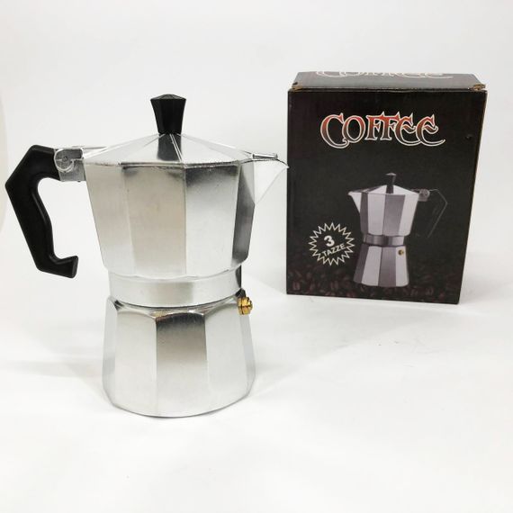 Гейзерные кофеварки на 1-3 чашки, Кофеварка для плити, Практичная кофеварка, Кофейник гейзерный BC-32 | Зображення 6