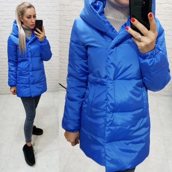 Демісезонна куртка, арт.1005 , колір яскраво-синій | Зображення 4