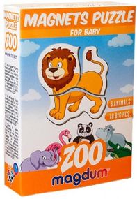 Магнітні пазли Magdum Зоо ML4031-18 EN