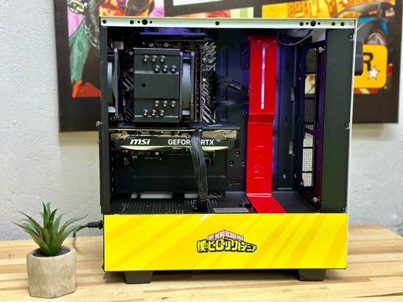 Ігровий ПК NZXT H510i CRFT My Hero Academia Tower / Intel Core i5-12600K (10 (16) ядер 2.8 - 4.9 ГГц) / 32 ГБ DDR5 / 1000 ГБ SSD / nVidia GeForce RTX 4070, 12 ГБ GDDR6X, 192-bit / 700 Вт б/в | Зображення 2