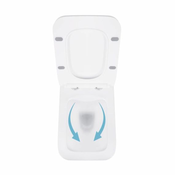 Унітаз підвісний Qtap Crow безобідковий із сидінням Soft-close QT05335170W | Зображення 5