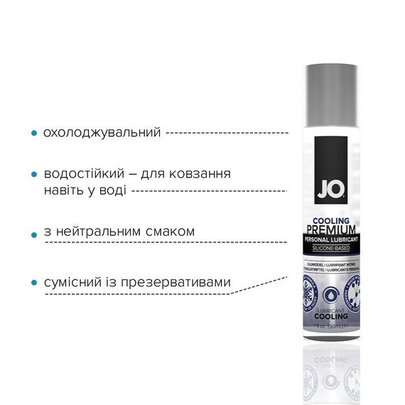 Лубрикант System JO PREMIUM COOLING силіконовий охолоджувальний, 30 мл, тривала дія | Зображення 3