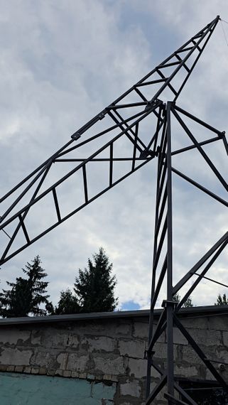 Щогла для вітрогенератора складана (переломна) з лебідкою 12 метрів | Зображення 4