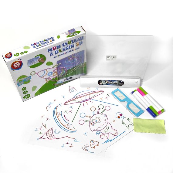 Дошка для малювання з ефектом 3D Magic Board (космос) (4150) ff
