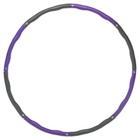 Обруч складной Хула Хуп Hula Hoop двухцветный мягкий IntiPal (пластик, неопрен, 8 секций,