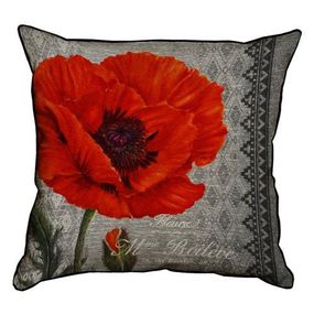 Подушка з мішковини Flower 45x45 см (45PHB_BOT032_SE)