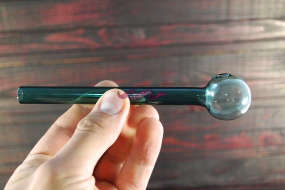 Стеклянная трубка Long Light Green Oil | Зображення 1