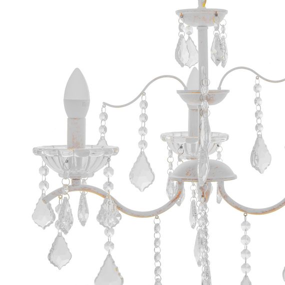 Люстра свеча подвесная хрустальная E14 40W WH (BCL-682S/3) | Зображення 3