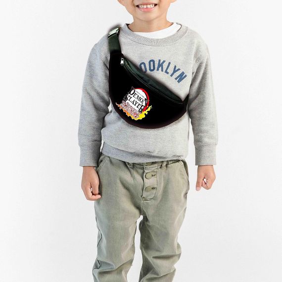 Сумка-бананка дитяча Клинок, що розсікає демонів, Аніме 32х15см, через плече для хлопчика (00293)