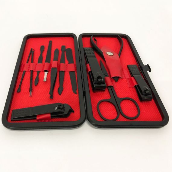 Манікюрний набір для догляду за нігтями, бровами та обличчям на BR-925 12 предметів | Зображення 5