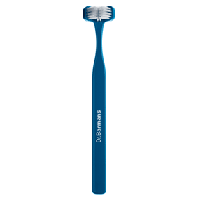 Тристороння зубна щітка Dr. Barman`s Superbrush, стандартна, синя