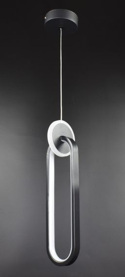 Люстра світлодіодна підвісна LED світильник для квартири на стелю лед 26991 Чорний 40-150х10х10 см.