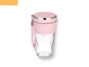 Блендер-шейкер портативный USB смузи мейкер XPRO KJ2087 розовий (40978-KJ2087 Pink)