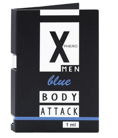 Парфуми з феромонами для чоловіків X phero Men Blue Body Attack, 1 ml Sex Aura