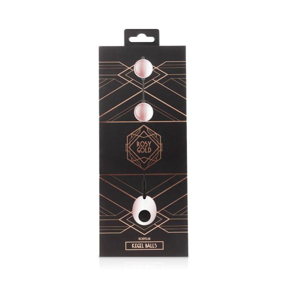 Металеві вагінальні кульки Rosy Gold - Nouveau Kegel Balls, маса 376 г, діаметр 2,8 см | Зображення 3