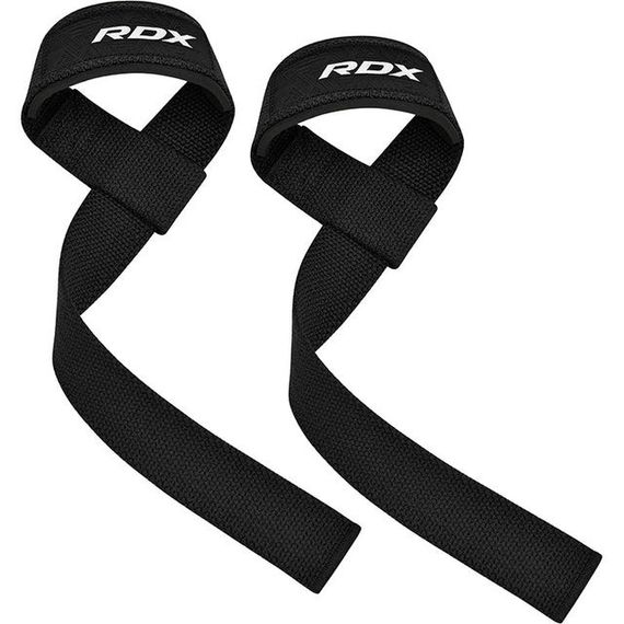 Лямки для тяги RDX W1 Gym Single Strap Black Plus | Зображення 1