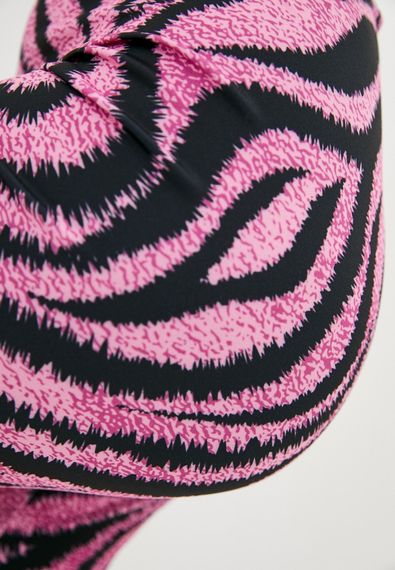 Спортивні легінси 4Profi з принтом "Тигреня"рожевий розмір M дайвінг 15797 | Зображення 4