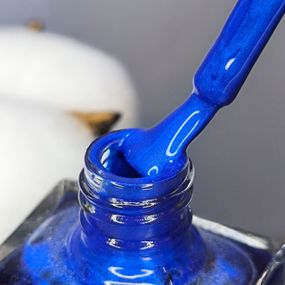 Лак-фарба Designer №19 (Сапфірова з блистками) Stamping Paint 9 мл