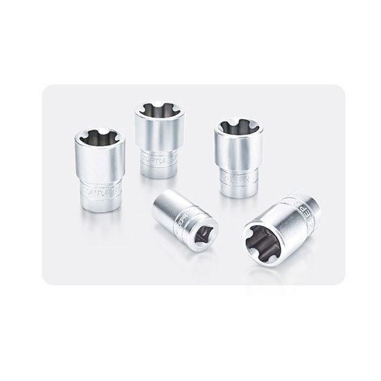 Набір головок Torx Plus EPR 1/4", 3/8", 1/2" 6EPR-32EPR 16 од. у ложементі TOPTUL GABF1601 | Зображення 1