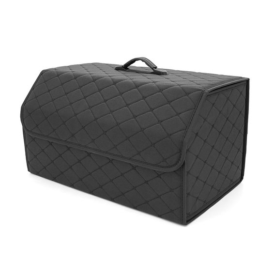 Складаний шкіряний автомобільний органайзер 540x320x300, Black | Зображення 2