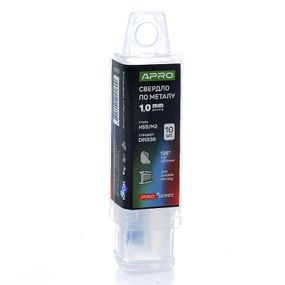 Свердло для металу HSS/M2 (6542) Ø 1,0 мм (тубус, кратність10 шт.) PRO APRO 8306601