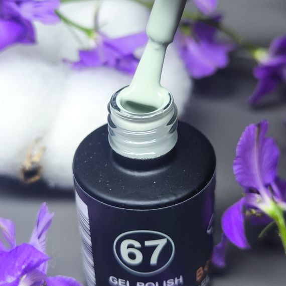 Гель-лак для нігтів Bee Nails 067 (сіро-зелений) 8мл | Зображення 2