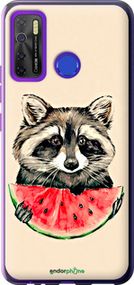 Чохол на Tecno Spark 5 Pro KD7 Єнотик з кавуном "4605u-2445-2448"