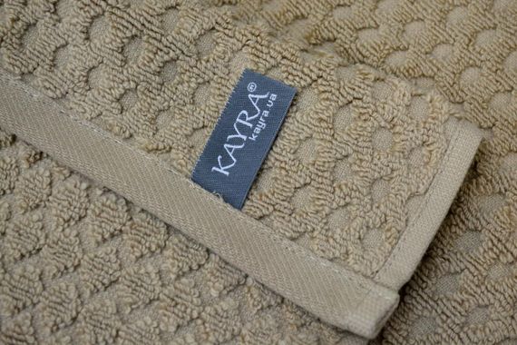 Рушник махровий SВ-3 Kayra 70х140 см. бежевий | Зображення 2