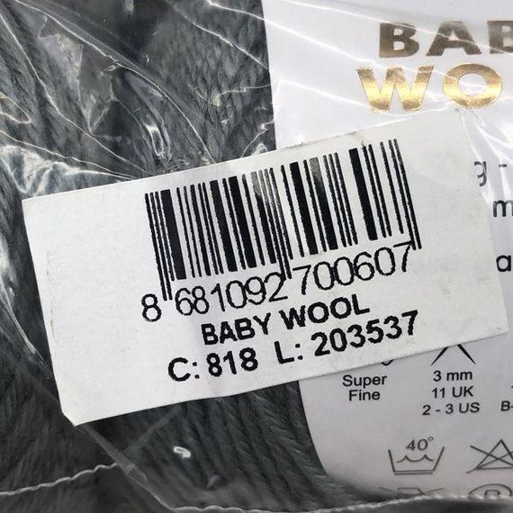 Пряжа Gazzal – Baby Wool колір 818 | Зображення 1