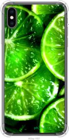 Чохол на iPhone XS Max Зелені часточки лимона "852sp-1557-2448"