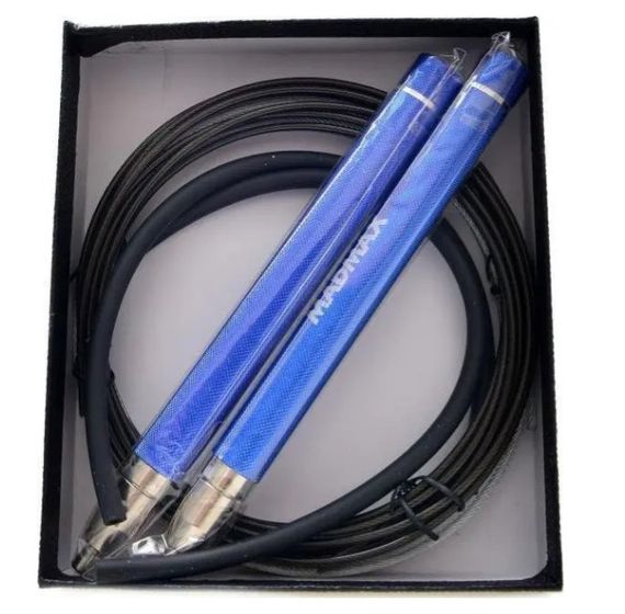 Скакалка швидкісна на підшипниках алюмінієва MadMax MFA-286 Speed jump rope Blue 3 м (MFA-286-BLU-U) | Зображення 2