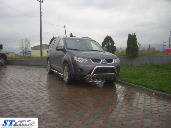 Кенгурятник WT002 (нерж.) для Mitsubishi Outlander 2006-2012рр | Зображення 1
