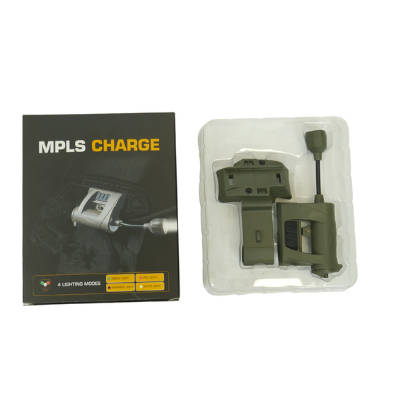 Тактичний ліхтарик на шолом з кріпленням MPLS CHARGE CR123A Хакі | Зображення 9