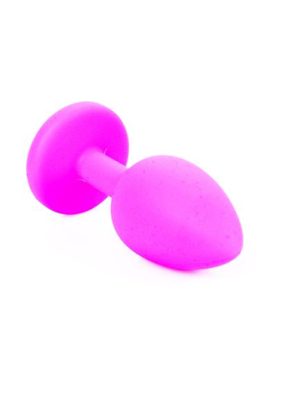 Анальна пробка - Jewellery Silicone Pink Plug S Light Blue | Зображення 4